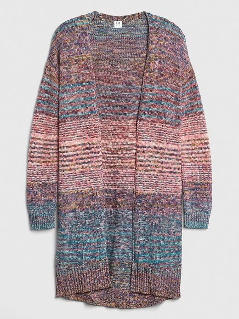 NWT Gap Women's Marled Stripe Open-Front Cardigan